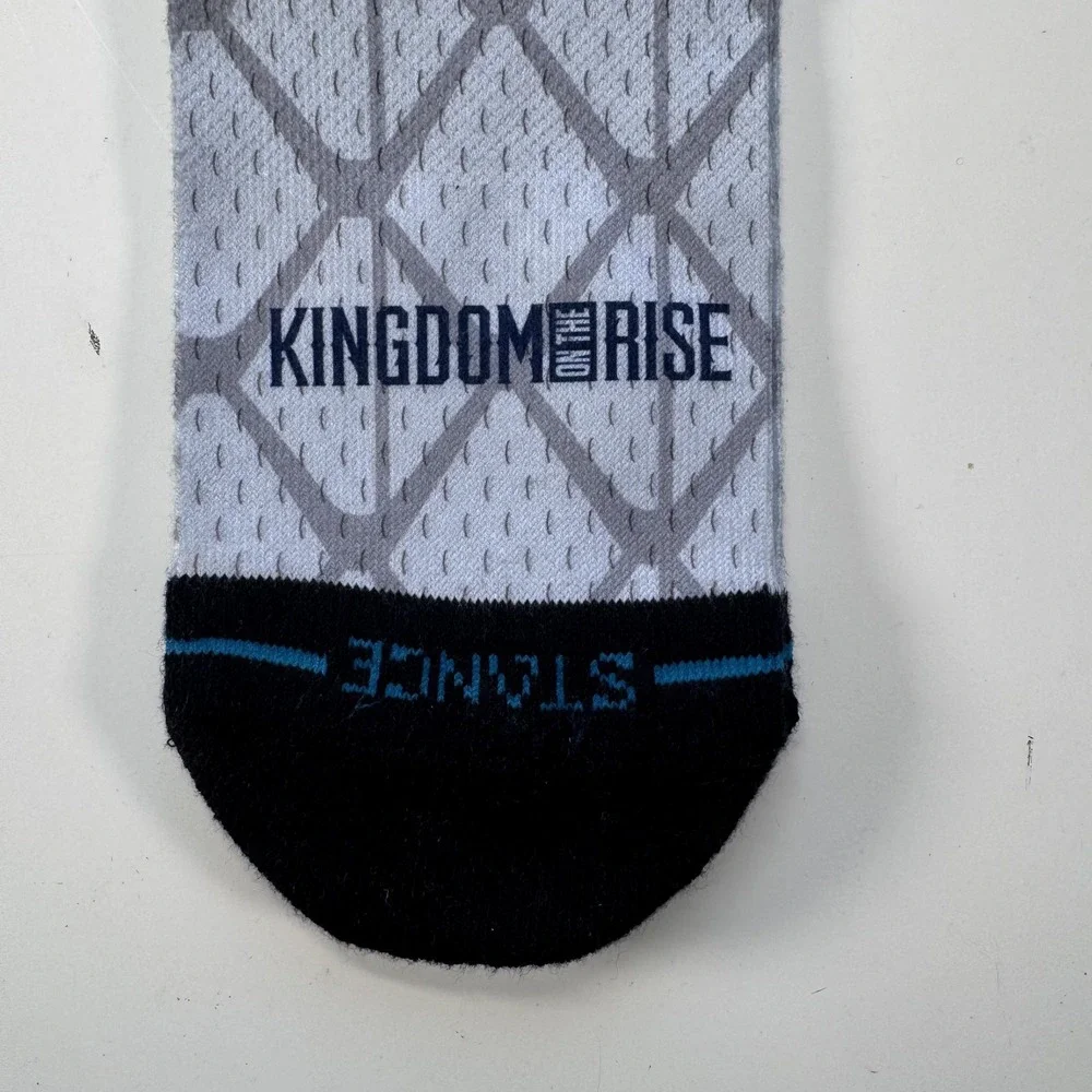 STANCE NBA Orlando Magic Crew Socks Casual Kingdom Rise Gray Black Mens Large
